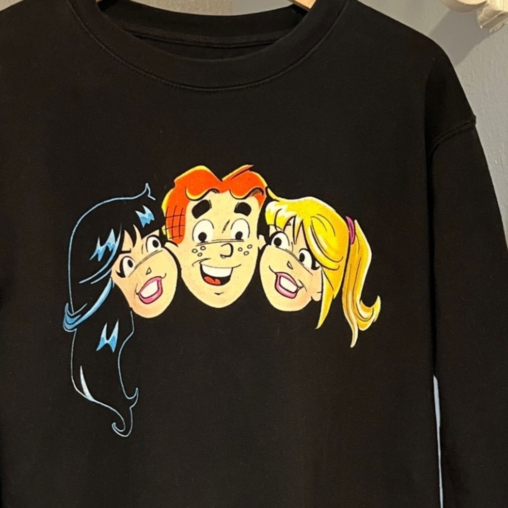 Y2K Archie Comics Black Long Sleeve Sweatshirt Size S - Picture 3 of 9